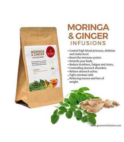 Moringa and ginger infusion