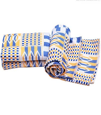 Royal blue original kente from agbozume
