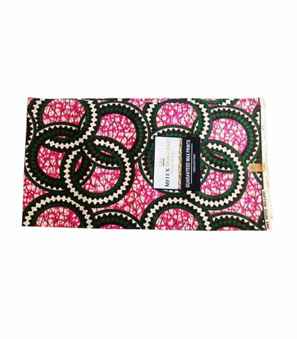 Mitex African Print Cloth - Pink