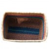 Pink & Blue Straw Basket