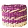 Straw Storage Basket - Violet Design
