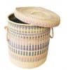 Straw Storage Basket - Multicoloured Design