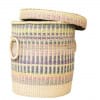 Straw Storage Basket - Multicoloured Design