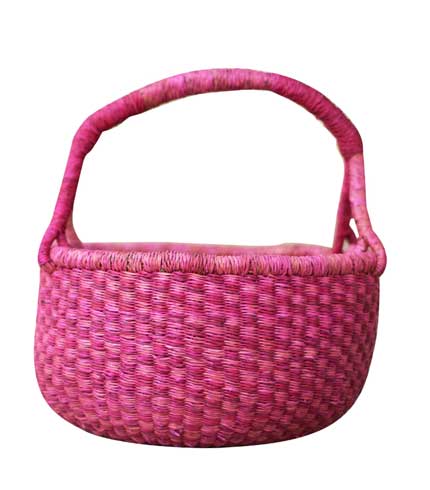 Hand Woven Basket - Violet Design