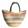 Hand Woven Ladies Bag - Brown & Green