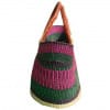 Pink & Green Hand Woven Bag