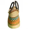 Orange & Green Hand Woven Bag