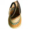 Orange & Green Hand Woven Bag