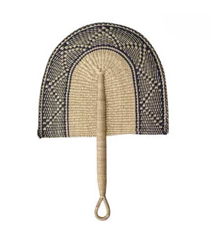 Hand Fan - Woven Straw
