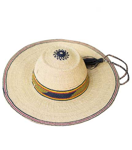 Straw Hat - Green Strip