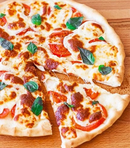 favorite and delicious Papa’s Pizza- Margherita Pizza-No Pork