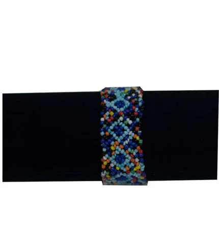 African Beaded Bracelet - Blue