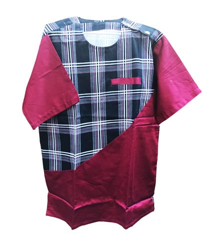 African Print Shirt - Pink & Black