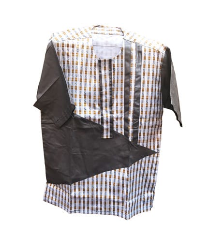 African Print Shirt - Dark Green Design