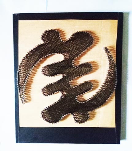 Gye Nyame String Art