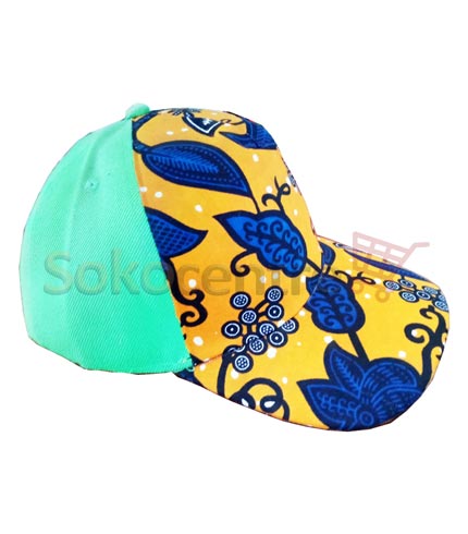 Green Design African Print Baseball Cap