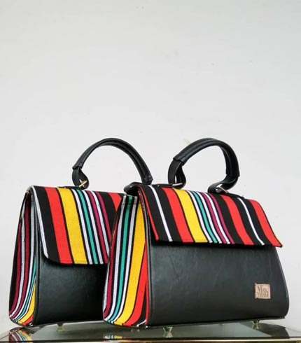 Multicoloured Design Smock Handbag