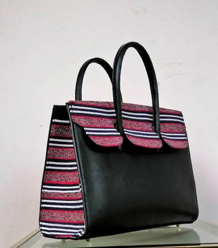Purple Design Smock Bag