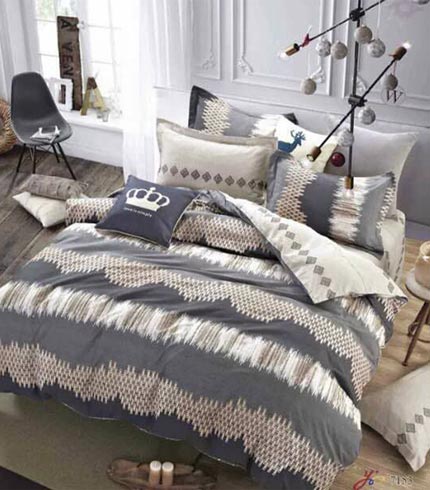 4pcs cotton bed sheets set Double size