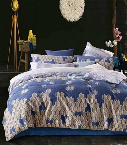6pcs Reversible pattern duvet cover set Queen/Double size