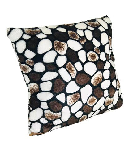 Black & Brown Animal Print Throw Pillow