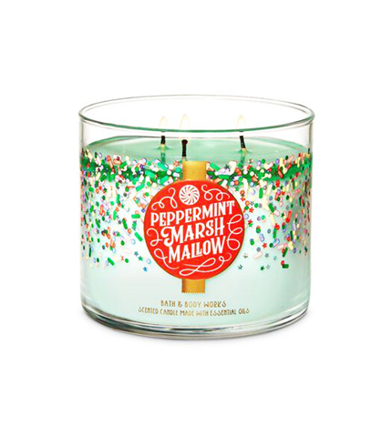 Peppermint Marshmallow scented candle