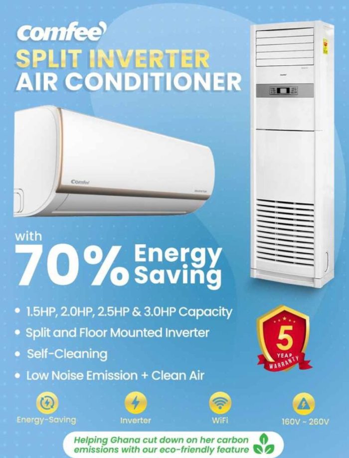 Comfee [Tower] INVERTER 3.0hp R410 Floor Standing AC w/ 5-Year Compressor Warranty [FS24INV] - Image 2