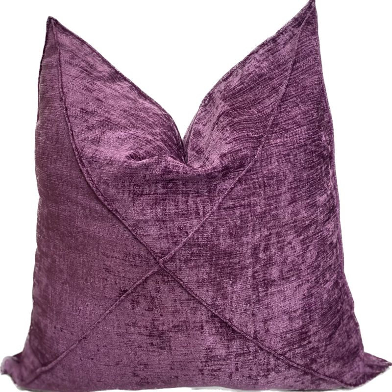 Chanel Purple Design Throw Pillow(50x50cm)
