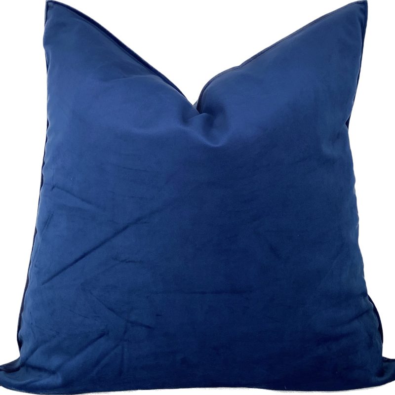 Velvet Blue Throw Pillow (50x50cm)
