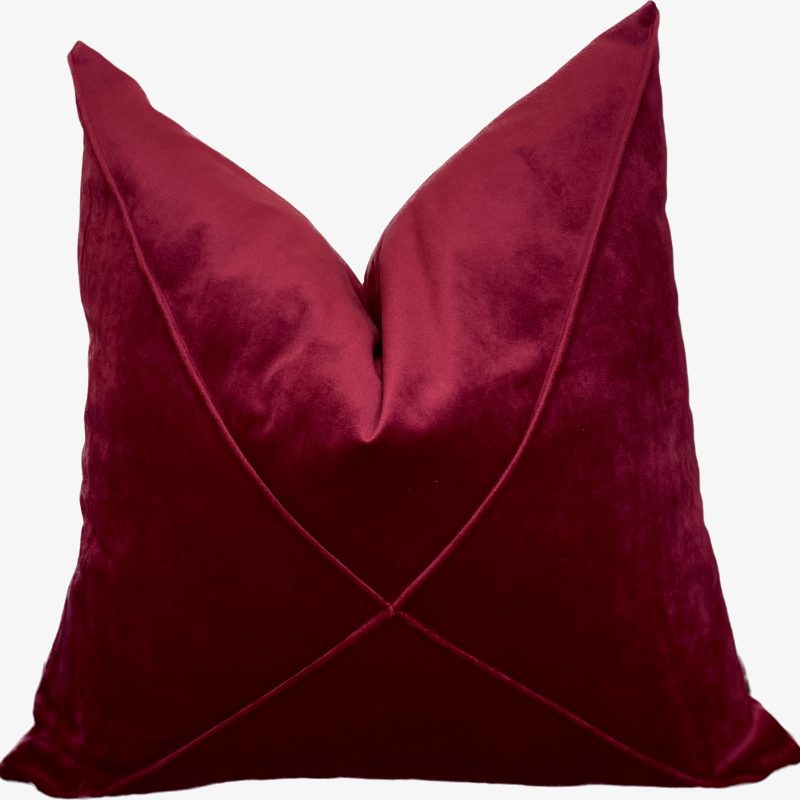 Velvet Wine Design Throw Pillow(50x50cm)