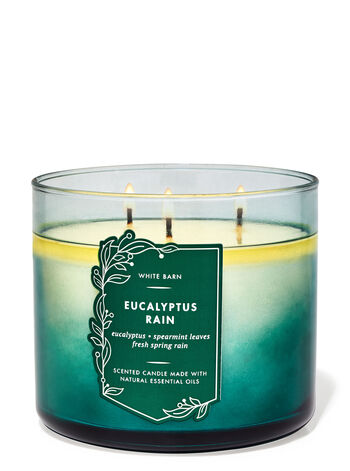 White Barn Eucalyptus Rain 3-Wick Candle