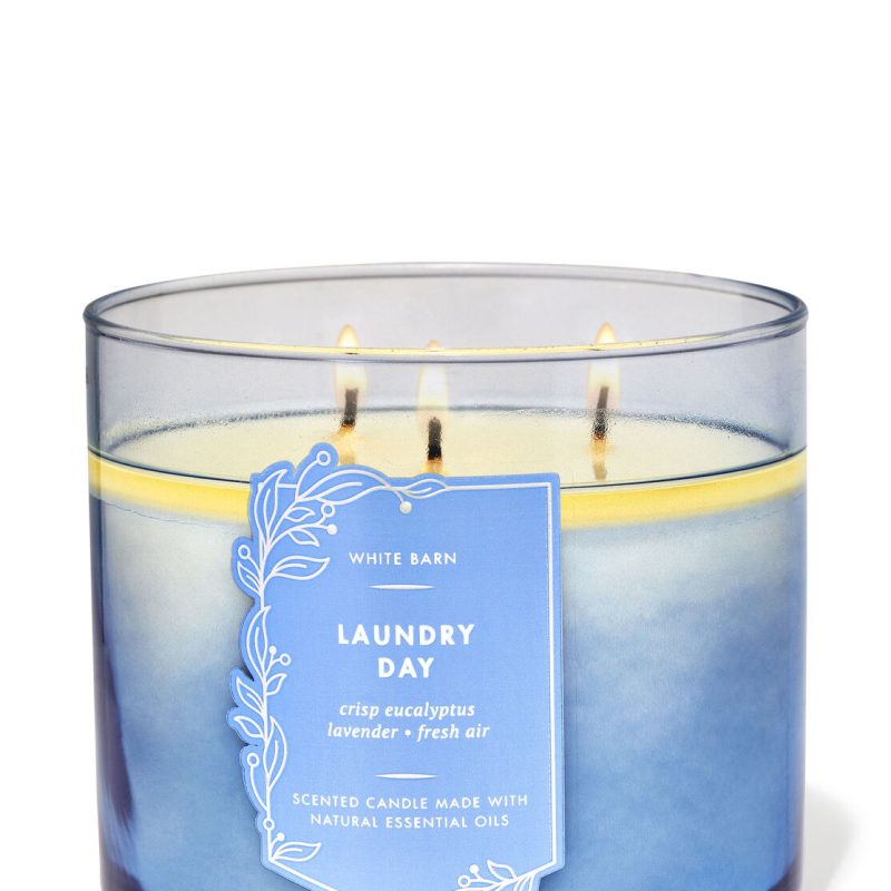 White Barn Laundry Day 3-Wick Candle