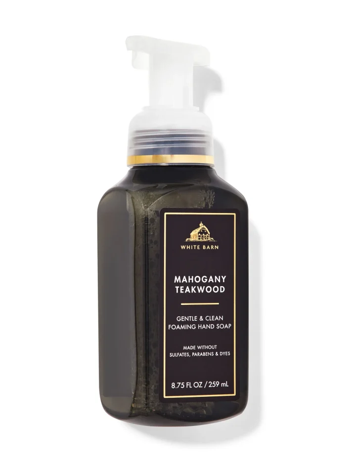 White Barn Mahogany Teakwood Gentle & Clean Foaming Hand Soap