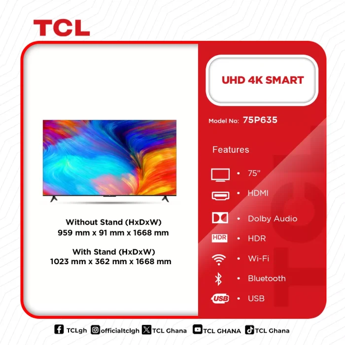 TCL-UHD-4K-SMART-ANDROID-75” 75P635 - Image 8