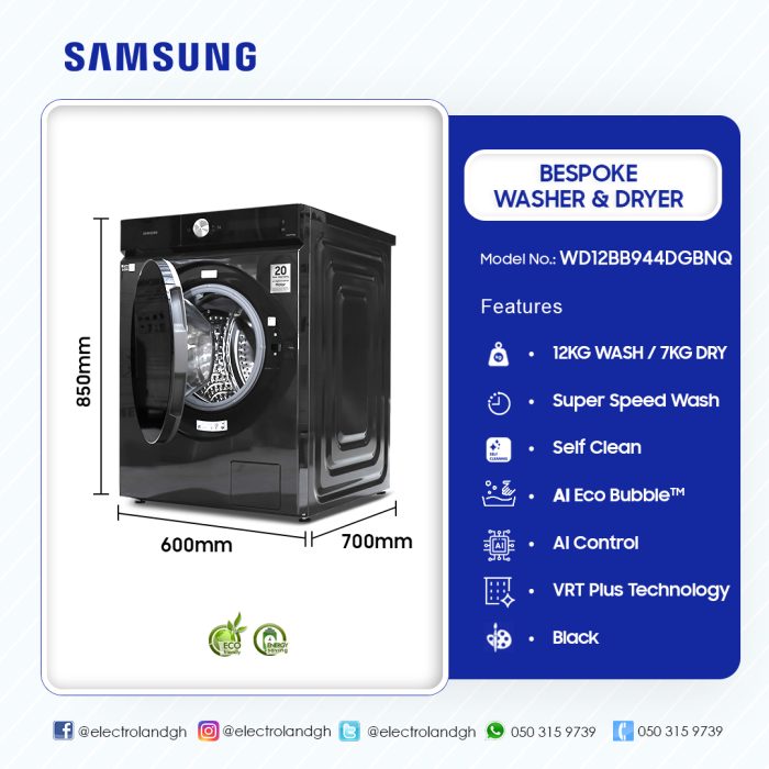 SAMSUNG-12KG-WASH-7KG-DRY-BESPOKE-WASHING-MACHINE-WD12BB944DGBNQ - Image 7