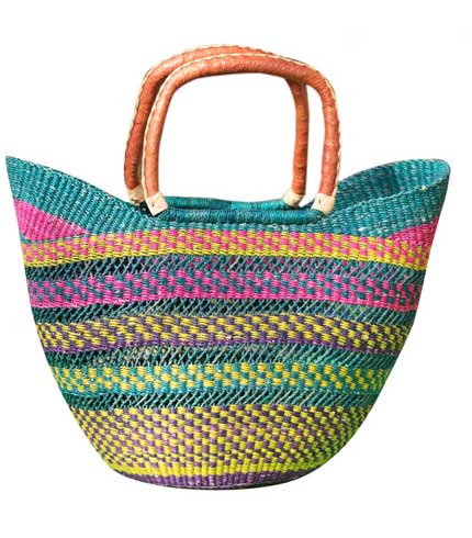 Multicoloured Hand Woven Ladies Bag