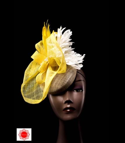 Yellow Fascinator