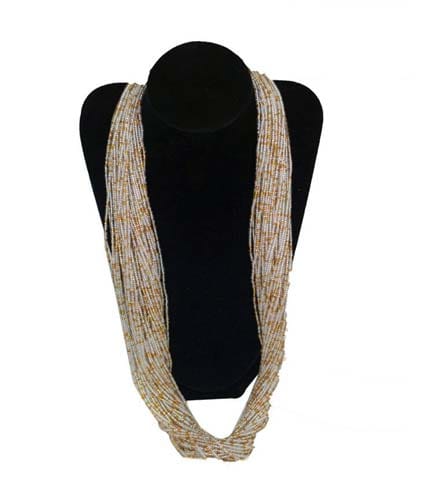 White Beaded Necklace
