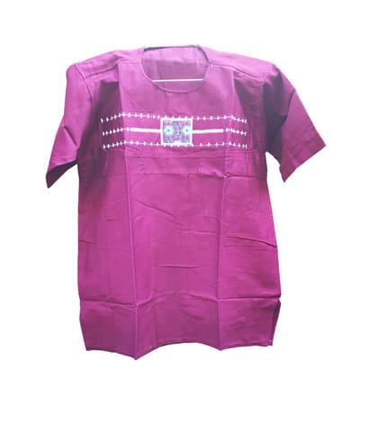 African Print Shirt - Violet