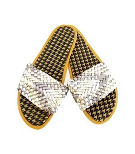 Woven Leather Slippers