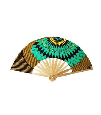 Bamboo Hand Fan - Green