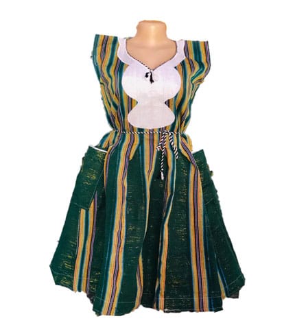 Dark Green Fugu Dress