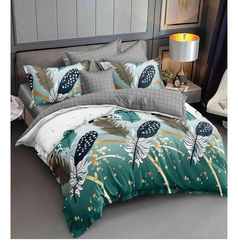 6pcs Duvet Set With A Touch Of Green
